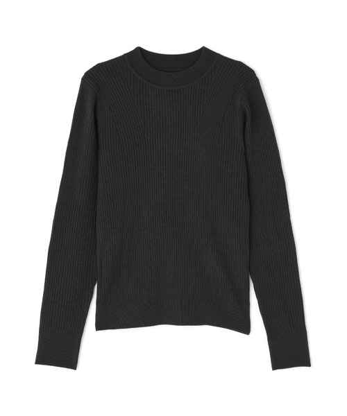 NATURAL BEAUTY BASIC（ナチュラルビューティーベーシック）の「◇ウールブレンドニットシリーズ　モックネック（ニット/セーター・レディース・チャコールグレー/オフホワイト/ラベンダー/レッド・FREE）」の8枚目の写真