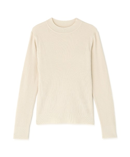 NATURAL BEAUTY BASIC（ナチュラルビューティーベーシック）の「◇ウールブレンドニットシリーズ　モックネック（ニット/セーター・レディース・チャコールグレー/オフホワイト/ラベンダー/レッド・FREE）」の13枚目の写真