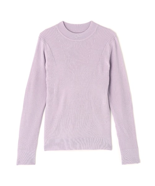 NATURAL BEAUTY BASIC（ナチュラルビューティーベーシック）の「◇ウールブレンドニットシリーズ　モックネック（ニット/セーター・レディース・チャコールグレー/オフホワイト/ラベンダー/レッド・FREE）」の10枚目の写真