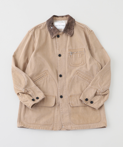 DAIRIKU（ダイリク）の「DAIRIKU / ダイリク "Cooper" Vintage Washed Hunting（カバーオール・メンズ・ブラック/ベージュ・LARGE/MEDIUM）」の10枚目の写真