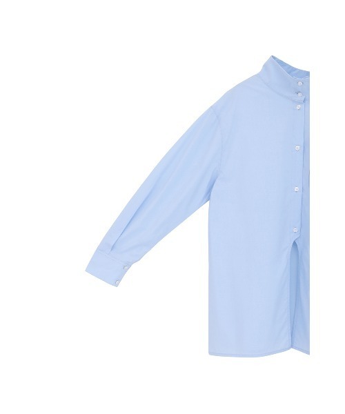MANOF（マノフ）の「HIGH NECK 2WAY SHIRT（シャツ/ブラウス・レディース・ライトブルー/ネイビー/ホワイト・F）」の21枚目の写真
