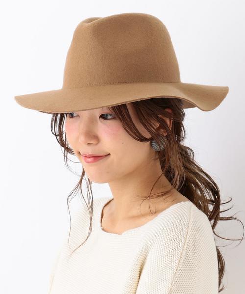 Another Edition(アナザーエディション)の「プレーンツバ広ハット/AEBFC PLN ツバヒロHAT ◆(ハット・レディース・ネイビー/ブラック/ライトグレー/ベージュ/オリーブ・FREE)」の3枚目の写真