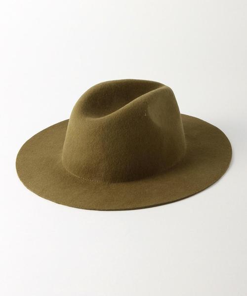 Another Edition(アナザーエディション)の「プレーンツバ広ハット/AEBFC PLN ツバヒロHAT ◆(ハット・レディース・ネイビー/ブラック/ライトグレー/ベージュ/オリーブ・FREE)」の14枚目の写真