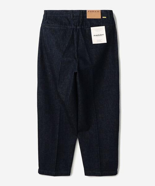FARAH（ファーラー）の「FARAH | ツータック ワイドデニムパンツ MEN（デニムパンツ・メンズ・インディゴブルー・34/32/30）」の3枚目の写真