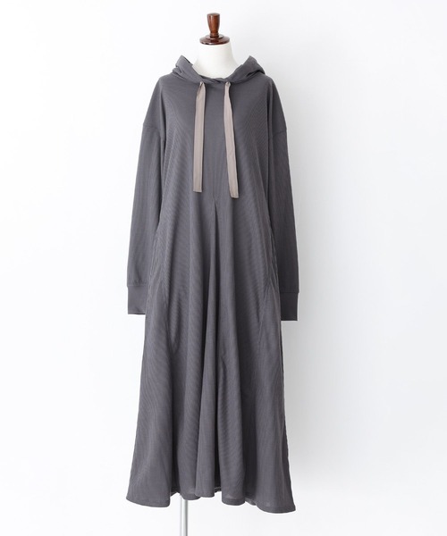 n'OrLABEL（ノアールレーベル）の「【吸水速乾・イージーケア】ワッフルフードワンピース（ワンピース・レディース・ブルー/ブラック・2/1）」の20枚目の写真