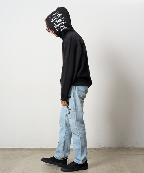 STUD MUFFIN（スタッドマフィン）の「STUD MUFFIN/スタッドマフィン/裏毛起毛 カートべアボアパッチワーク& ロゴプリント プルパーカー（パーカー・メンズ・ブラック/ベージュ/グレー・2/3/4）」の9枚目の写真