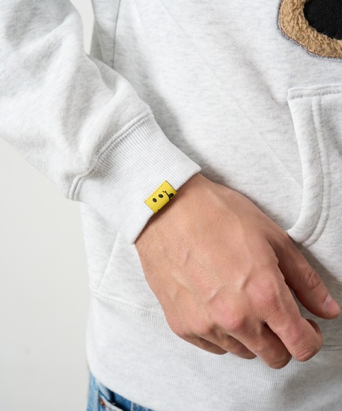 STUD MUFFIN（スタッドマフィン）の「STUD MUFFIN/スタッドマフィン/裏毛起毛 カートべアボアパッチワーク& ロゴプリント プルパーカー（パーカー・メンズ・ブラック/ベージュ/グレー・2/3/4）」の16枚目の写真