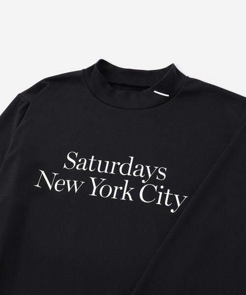 Saturdays Golf(サタデーズゴルフ)の「POLARTEC POWER DRY Moc LS Shirt(Tシャツ/カットソー・メンズ・ブラック/ホワイト・S/L/M/XL)」の18枚目の写真