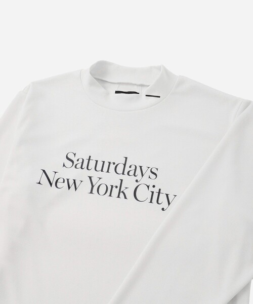 Saturdays Golf(サタデーズゴルフ)の「POLARTEC POWER DRY Moc LS Shirt(Tシャツ/カットソー・メンズ・ブラック/ホワイト・S/L/M/XL)」の20枚目の写真
