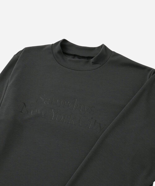 Saturdays Golf(サタデーズゴルフ)の「POLARTEC POWER DRY Moc LS Shirt(Tシャツ/カットソー・メンズ・ブラック/ホワイト・S/L/M/XL)」の22枚目の写真