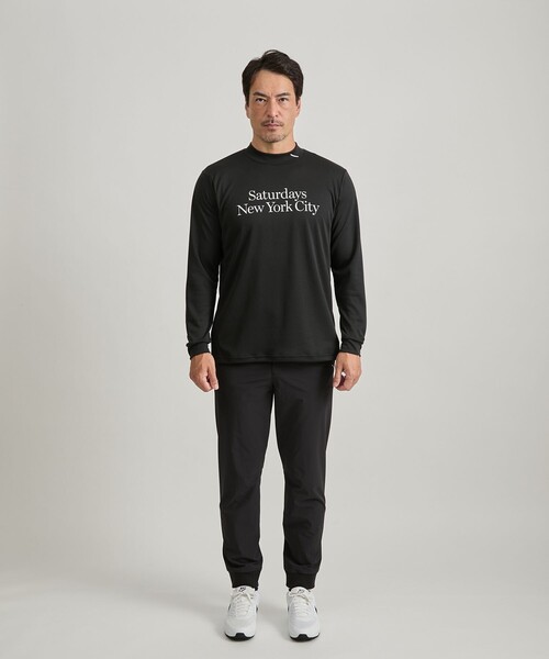 Saturdays Golf(サタデーズゴルフ)の「POLARTEC POWER DRY Moc LS Shirt(Tシャツ/カットソー・メンズ・ブラック/ホワイト・S/L/M/XL)」の6枚目の写真