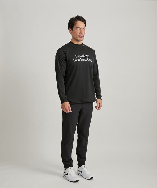 Saturdays Golf(サタデーズゴルフ)の「POLARTEC POWER DRY Moc LS Shirt(Tシャツ/カットソー・メンズ・ブラック/ホワイト・S/L/M/XL)」の7枚目の写真