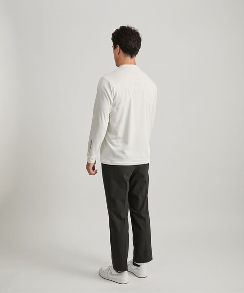 Saturdays Golf(サタデーズゴルフ)の「POLARTEC POWER DRY Moc LS Shirt(Tシャツ/カットソー・メンズ・ブラック/ホワイト・S/L/M/XL)」の11枚目の写真