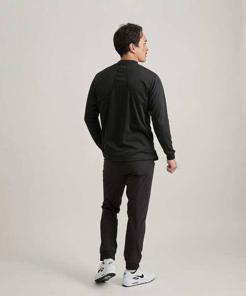 Saturdays Golf(サタデーズゴルフ)の「POLARTEC POWER DRY Moc LS Shirt(Tシャツ/カットソー・メンズ・ブラック/ホワイト・S/L/M/XL)」の13枚目の写真