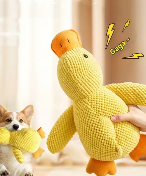 NOLITA LABORATORY(ノリータラボラトリー)の「【 NOLITA / ノリータ 】 ふわふわ アヒル ぬいぐるみ 犬用 抱き枕 トイ ペット用おもちゃ 35センチタイプ(ペット用おもちゃ・メンズ・イエロー・FREE)」の8枚目の写真