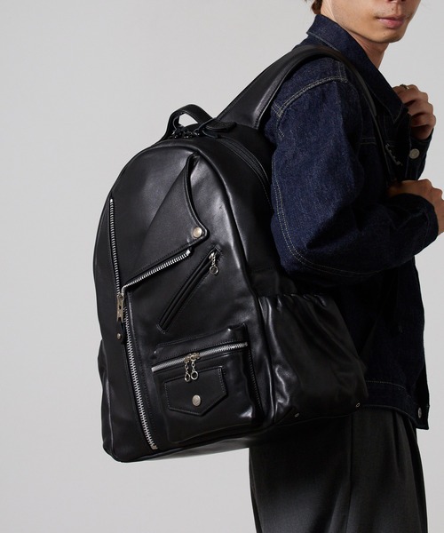 Schott(ショット)の「Schott/ショット RIDERS DAY PACK バックパック(バックパック/リュック・メンズ・ブラック・FREE)」の1枚目の写真