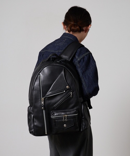 Schott(ショット)の「Schott/ショット RIDERS DAY PACK バックパック(バックパック/リュック・メンズ・ブラック・FREE)」の2枚目の写真