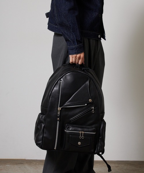 Schott(ショット)の「Schott/ショット RIDERS DAY PACK バックパック(バックパック/リュック・メンズ・ブラック・FREE)」の4枚目の写真