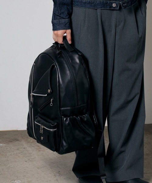 Schott(ショット)の「Schott/ショット RIDERS DAY PACK バックパック(バックパック/リュック・メンズ・ブラック・FREE)」の7枚目の写真