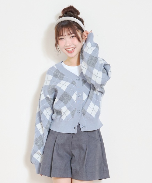 LOVETOXIC(ラブトキシック)の「アーガイルニットTシャツSET(アンサンブル・キッズ・エンジ/ブラック/グレー/サックスブルー・M:150cm/L:160cm/130cm/S:140cm)」の13枚目の写真