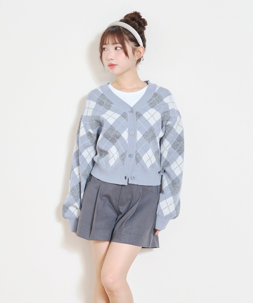 LOVETOXIC(ラブトキシック)の「アーガイルニットTシャツSET(アンサンブル・キッズ・エンジ/ブラック/グレー/サックスブルー・M:150cm/L:160cm/130cm/S:140cm)」の14枚目の写真