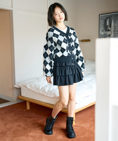 LOVETOXIC(ラブトキシック)の「アーガイルニットTシャツSET(アンサンブル・キッズ・エンジ/ブラック/グレー/サックスブルー・M:150cm/L:160cm/130cm/S:140cm)」の15枚目の写真