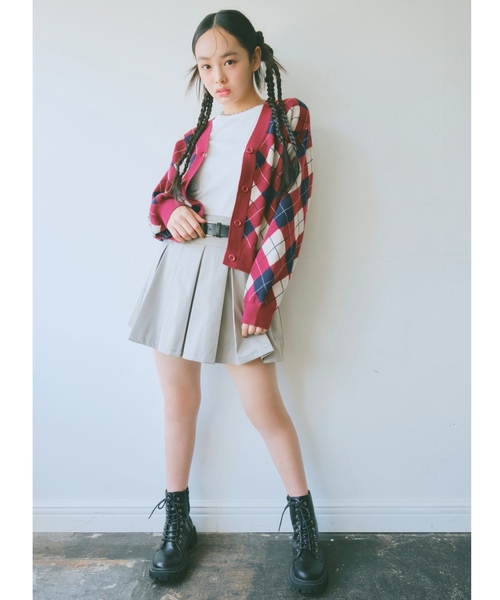 LOVETOXIC(ラブトキシック)の「アーガイルニットTシャツSET(アンサンブル・キッズ・エンジ/ブラック/グレー/サックスブルー・M:150cm/L:160cm/130cm/S:140cm)」の17枚目の写真