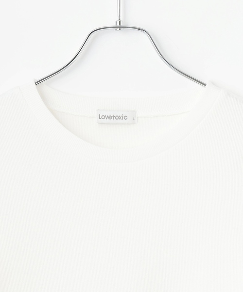LOVETOXIC(ラブトキシック)の「アーガイルニットTシャツSET(アンサンブル・キッズ・エンジ/ブラック/グレー/サックスブルー・M:150cm/L:160cm/130cm/S:140cm)」の6枚目の写真