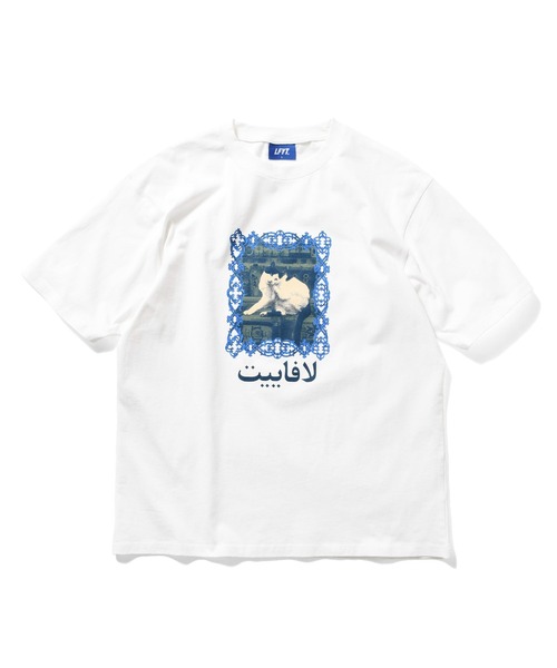 LFYT(エルエフワイティー)の「LFYT ラファイエット【Lafayette】- キャット 半袖Tシャツ 【BODEGA CAT TEE LA250102】(Tシャツ/カットソー・メンズ・ホワイト/グリーン/バーガンディー・M/L/XL/XXL)」の2枚目の写真