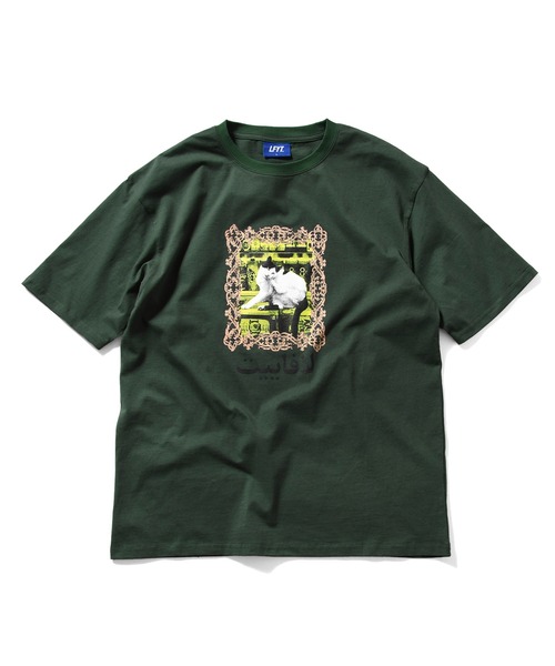LFYT(エルエフワイティー)の「LFYT ラファイエット【Lafayette】- キャット 半袖Tシャツ 【BODEGA CAT TEE LA250102】(Tシャツ/カットソー・メンズ・ホワイト/グリーン/バーガンディー・M/L/XL/XXL)」の3枚目の写真