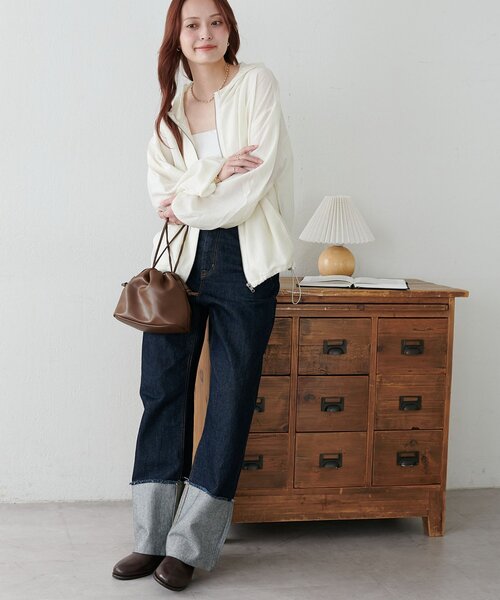 セール】【WEB限定】シアークレープフード付ブルゾン（シャツ