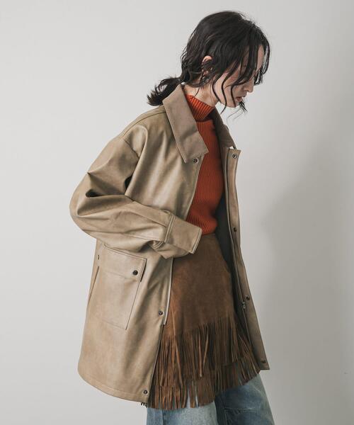 SENSE OF PLACE by URBAN RESEARCH（センスオブプレイスバイアーバンリサーチ）の「FLハンティングジャケット（その他アウター・レディース・ブラック/ベージュ/ブラウン・ONE）」の18枚目の写真