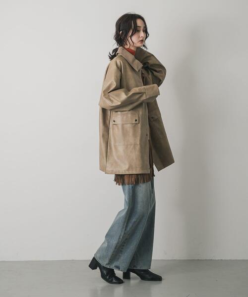 SENSE OF PLACE by URBAN RESEARCH（センスオブプレイスバイアーバンリサーチ）の「FLハンティングジャケット（その他アウター・レディース・ブラック/ベージュ/ブラウン・ONE）」の20枚目の写真