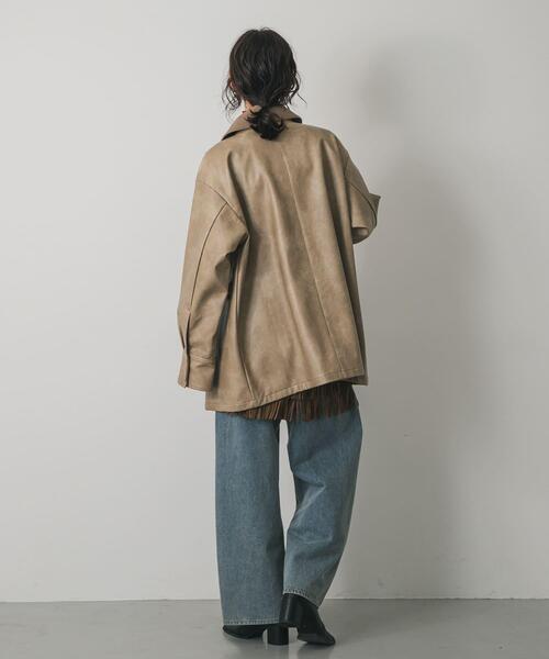 SENSE OF PLACE by URBAN RESEARCH（センスオブプレイスバイアーバンリサーチ）の「FLハンティングジャケット（その他アウター・レディース・ブラック/ベージュ/ブラウン・ONE）」の21枚目の写真