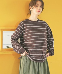 studio CLIP | 《days》マルチボーダーロングスリーブプルオーバー(Tシャツ/カットソー)