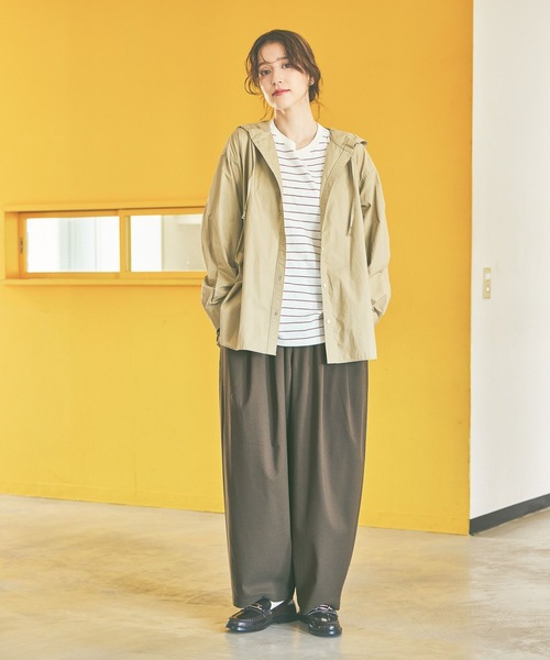 studio CLIP（スタディオクリップ）の「《days》マルチボーダーロングスリーブプルオーバー（Tシャツ/カットソー・レディース・ブラウン/オフホワイト/ベージュ/ネイビー・FREE）」の10枚目の写真