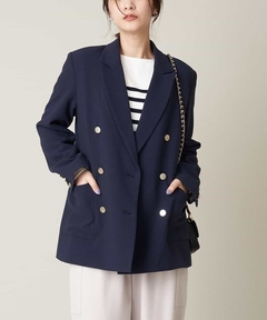 エンブレムブローチ付テーラードジャケット セール】◇エンブレムブローチ付きジャケット（その他アウター