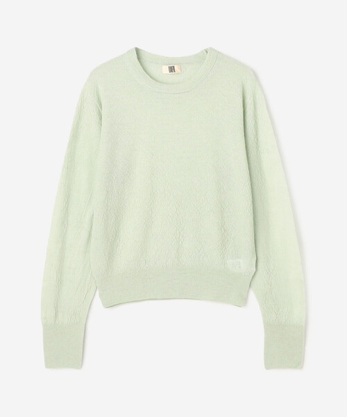 UNFIL（アンフィル）の「UNFIL | ロイヤルベビーアルパカ ニットプルオーバー WOMEN（ニット/セーター・レディース・グレー/オフホワイト/グリーン系その他・1）」の3枚目の写真