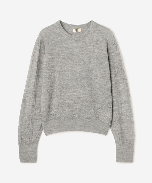 UNFIL（アンフィル）の「UNFIL | ロイヤルベビーアルパカ ニットプルオーバー WOMEN（ニット/セーター・レディース・グレー/オフホワイト/グリーン系その他・1）」の15枚目の写真