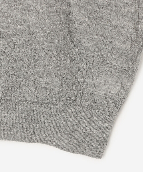 UNFIL（アンフィル）の「UNFIL | ロイヤルベビーアルパカ ニットプルオーバー WOMEN（ニット/セーター・レディース・グレー/オフホワイト/グリーン系その他・1）」の8枚目の写真