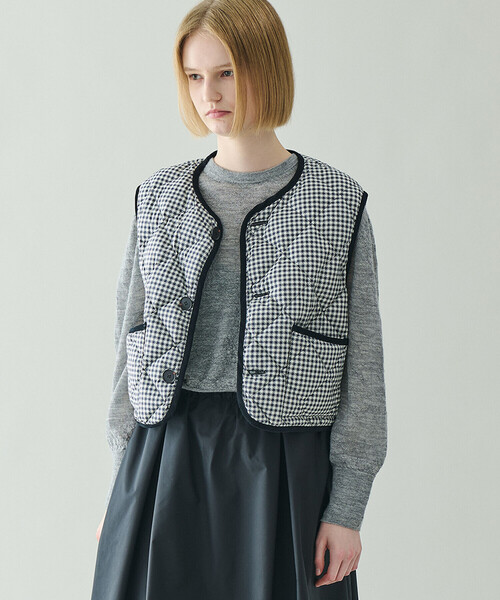 UNFIL（アンフィル）の「UNFIL | ロイヤルベビーアルパカ ニットプルオーバー WOMEN（ニット/セーター・レディース・グレー/オフホワイト/グリーン系その他・1）」の5枚目の写真