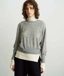 UNFIL | ロイヤルベビーアルパカ ニットプルオーバー WOMEN