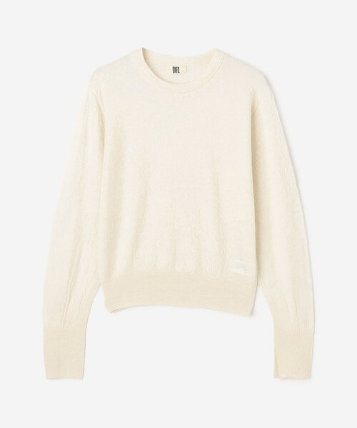 UNFIL（アンフィル）の「UNFIL | ロイヤルベビーアルパカ ニットプルオーバー WOMEN（ニット/セーター・レディース・グレー/オフホワイト/グリーン系その他・1）」の18枚目の写真