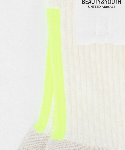 BEAUTY&YOUTH UNITED ARROWS（ビューティーアンドユースユナイテッドアローズ）の「バック ライン ソックス（ソックス/靴下・メンズ・ブラック/オフホワイト/ダークグレー/ベージュ・FREE）」の6枚目の写真