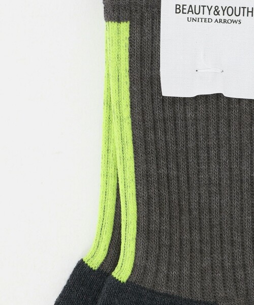 BEAUTY&YOUTH UNITED ARROWS（ビューティーアンドユースユナイテッドアローズ）の「バック ライン ソックス（ソックス/靴下・メンズ・ブラック/オフホワイト/ダークグレー/ベージュ・FREE）」の12枚目の写真