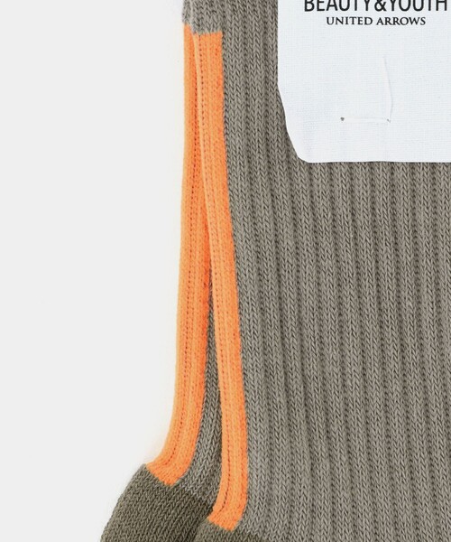 BEAUTY&YOUTH UNITED ARROWS（ビューティーアンドユースユナイテッドアローズ）の「バック ライン ソックス（ソックス/靴下・メンズ・ブラック/オフホワイト/ダークグレー/ベージュ・FREE）」の15枚目の写真