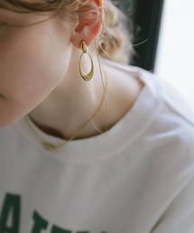 Ops. | ピアス 金属アレルギー対応 シルバー925 ゴールド フープピアス【Lyomira リオミラ】(ピアス（両耳用）)