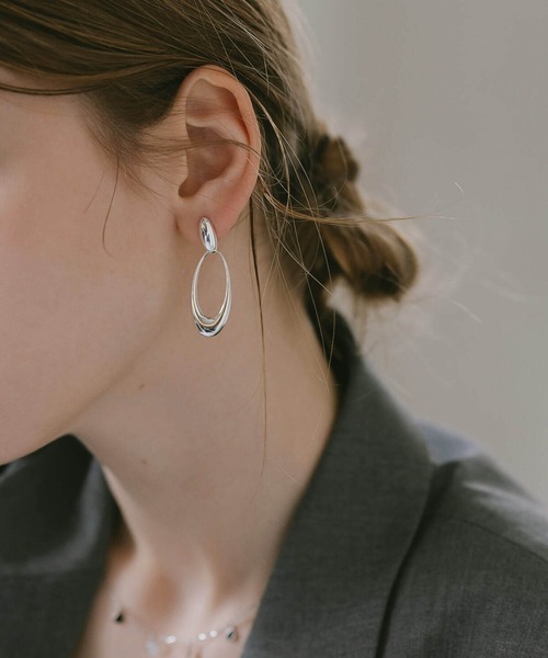 Ops.（オプス）の「ピアス 金属アレルギー対応 シルバー925 ゴールド フープピアス【Lyomira リオミラ】（ピアス（両耳用）・レディース・シルバー/ゴールド・ONE SIZE）」の17枚目の写真