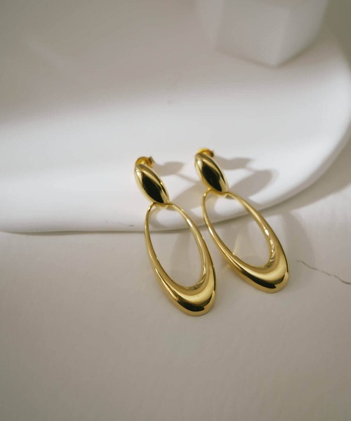 Ops.（オプス）の「ピアス 金属アレルギー対応 シルバー925 ゴールド フープピアス【Lyomira リオミラ】（ピアス（両耳用）・レディース・シルバー/ゴールド・ONE SIZE）」の5枚目の写真