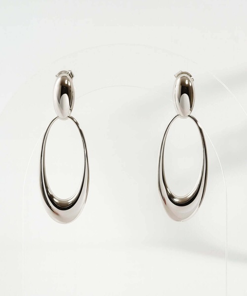 Ops.（オプス）の「ピアス 金属アレルギー対応 シルバー925 ゴールド フープピアス【Lyomira リオミラ】（ピアス（両耳用）・レディース・シルバー/ゴールド・ONE SIZE）」の8枚目の写真